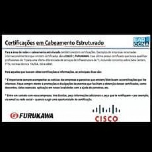 Curso Cabeamento Estruturado: EADCCNA